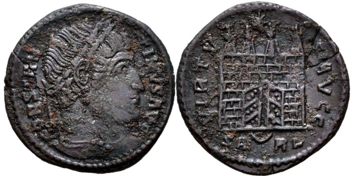 CONSTANTINO MAGNO Follis 327 Arelati