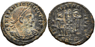 CONSTANTINO II Follis 319 Roma