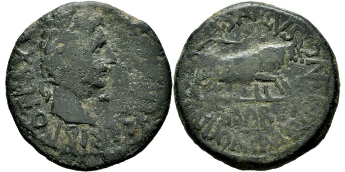 CAESAR AUGUSTA (Zaragoza) As - 27-14 d.c.