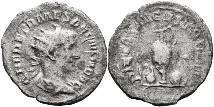 HERENNIO ETRUSCO DENARIO ANTONINIANO 250 d.C