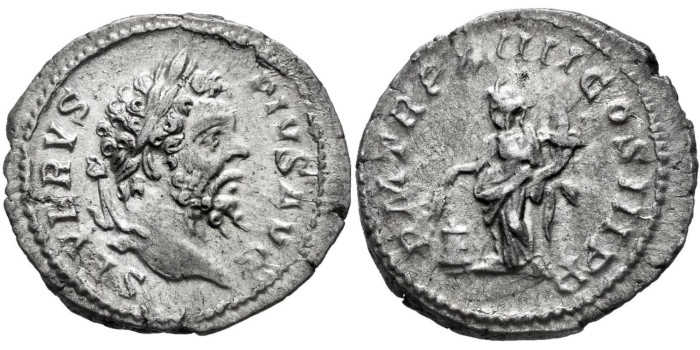 SEPTIMIO SEVERO DENARIO 206d.C