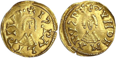 VG192.- TREMIS  GUNDEMARO - ISPALI  610-612.  ORO