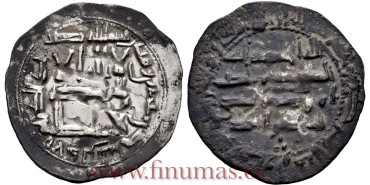 AL-RAHMAN II DIRHAM  221H AL-ANDALUS 