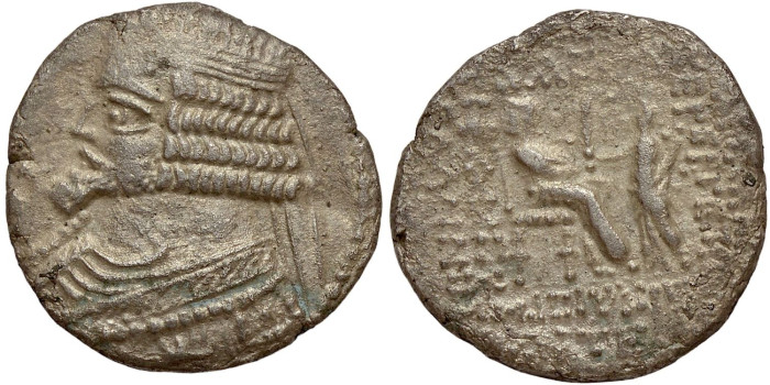 TETRADRACMA PARTIA PHRAATES IV 29/27a.C