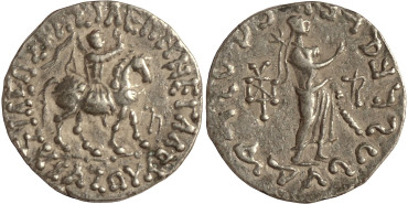 GR002.- TETRADRACMA INDO-ESCITA AZES 58-12 a.C