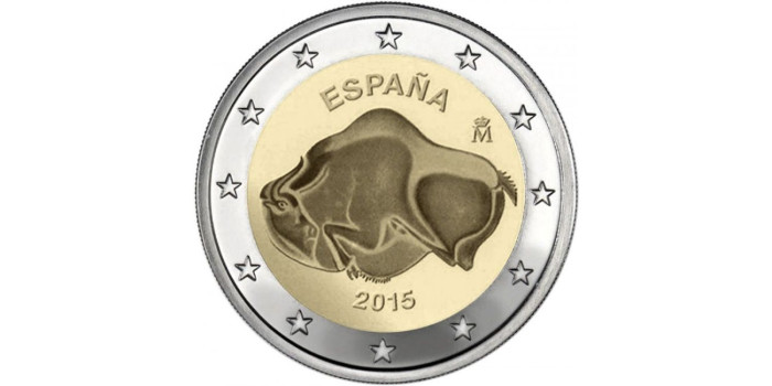 2 EUROS CONMEMORATIVOS ESPAÑA 2015 "ALTAMIRA"