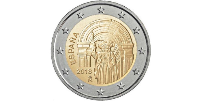 2 EUROS CONMEMORATIVOS ESPAÑA 2018 "SANTIAGO"