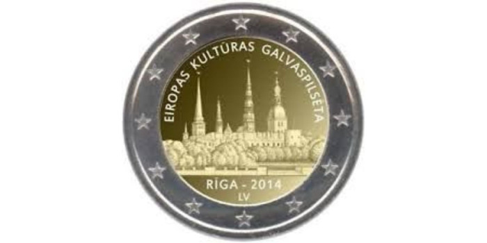 2 EUROS CONMEMORATIVOS LETONIA 2014
