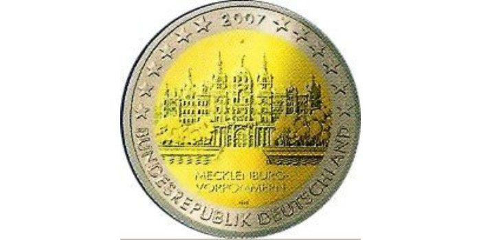 2 EUROS CONMEMORATIVOS ALEMANIA 2007 (JUEGO 5 CECAS)