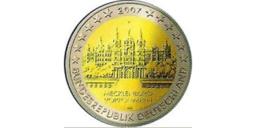 2 EUROS CONMEMORATIVOS ALEMANIA 2007 (JUEGO 5 CECAS)