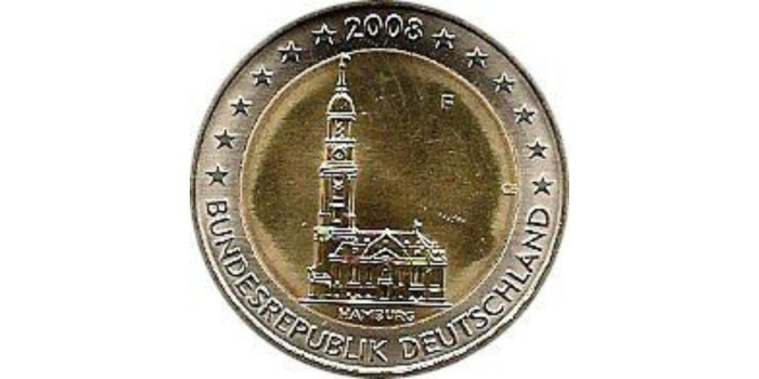 2 EUROS CONMEMORATIVOS ALEMANIA 2008