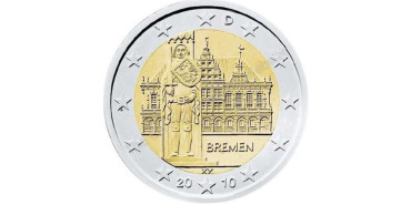 2 EUROS CONMEMORATIVOS ALEMANIA 2010 (JUEGO 5 CECAS)