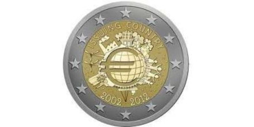 2 EUROS CONMEMORATIVOS ALEMANIA 2012 X. ANIV." (JUEGO 5 CECAS)