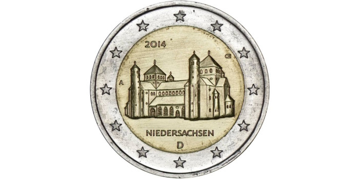 2 EUROS CONMEMORATIVOS ALEMANIA 2014 "NIEDERSACHSEN"(JUEGO 5 CECAS)