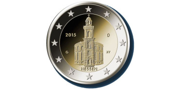 2 EUROS CONMEMORATIVOS ALEMANIA 2015 "HESSEN" (JUEGO 5 CECAS)