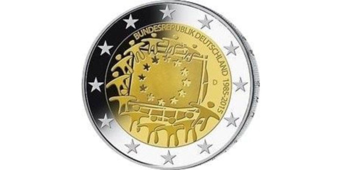 2 EUROS CONMEMORATIVOS ALEMANIA 2015 "BANDERA"