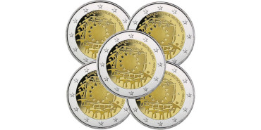 2 EUROS CONMEMORATIVOS ALEMANIA 2015 "Bandera" (JUEGO 5 CECAS)