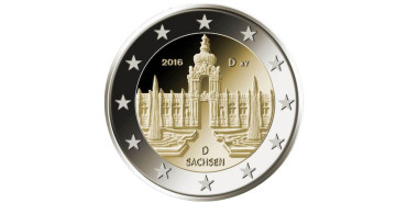 2 EUROS CONMEMORATIVOS ALEMANIA 2016 "SAJONIA"