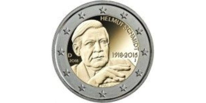 2 EUROS CONMEMORATIVOS ALEMANIA 2018 "HELMUT"