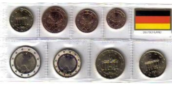 SERIE ALEMANIA 2002 8 VALORES CECA "F"