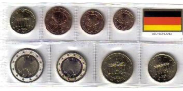 SERIE ALEMANIA 2002 8 VALORES CECA "J"
