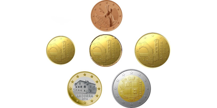 SERIE ANDORRA 2014 6 VALORES