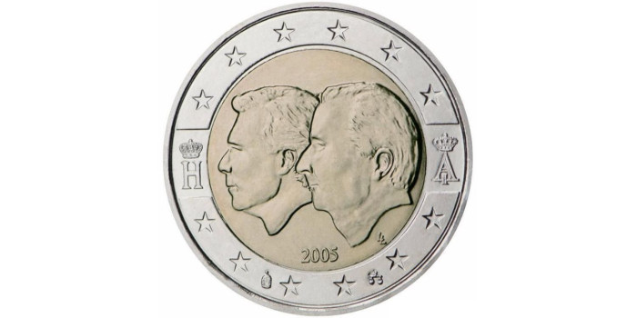2 EUROS CONMEMORATIVOS BELGICA 2005