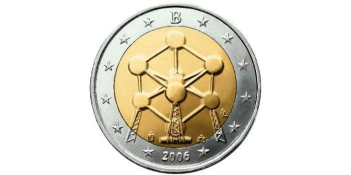 2 EUROS CONMEMORATIVOS BELGICA 2006 - EL ATOMIUM
