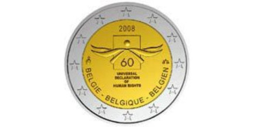 2 EUROS CONMEMORATIVOS BELGICA 2008