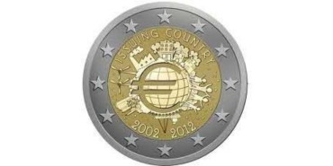 2 EUROS CONMEMORATIVOS BELGICA 2012 X.ANIV