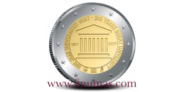 2 EUROS CONMEMORATIVOS BELGICA 2017 "UNIVERSIDAD GENT"