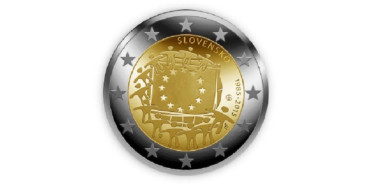 2 EUROS CONMEMORATIVOS ESLOVAQUIA 2015 "Bandera"