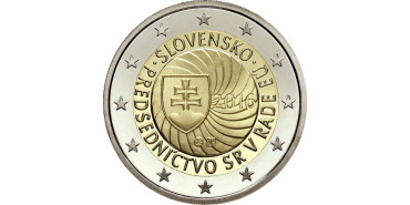 2 EUROS CONMEMORATIVOS ESLOVAQUIA 2016 "PRESIDENCIA"
