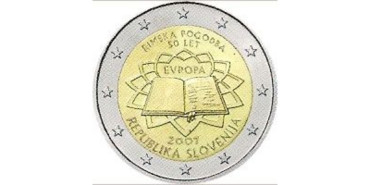 2 EUROS CONMEMORATIVOS ESLOVENIA 2007 T.R.