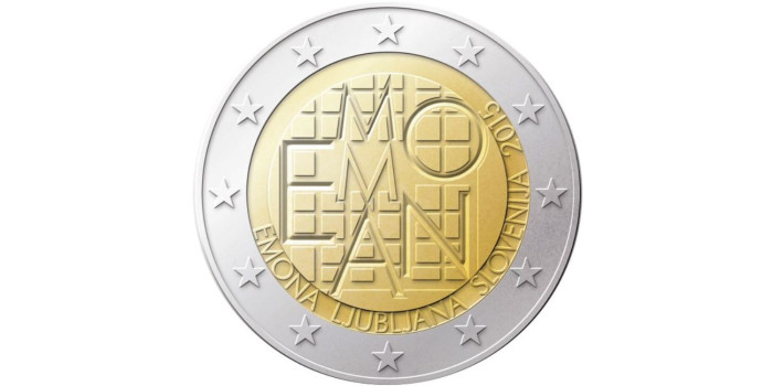 2 EUROS CONMEMORATIVOS ESLOVENIA 2015 "EMONA"