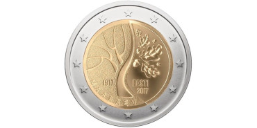 2 EUROS CONMEMORATIVOS ESTONIA 2017 "INDEPENDENCIA"
