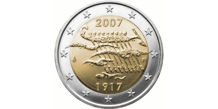 2 EUROS CONMEMORATIVOS FINLANDIA 2007