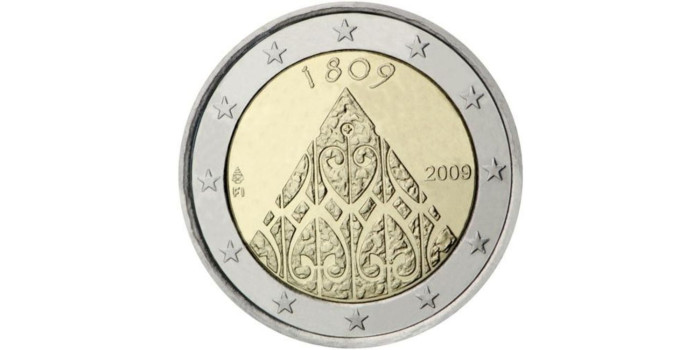 2 EUROS CONMEMORATIVOS FINLANDIA 2009 "200 ANIV."
