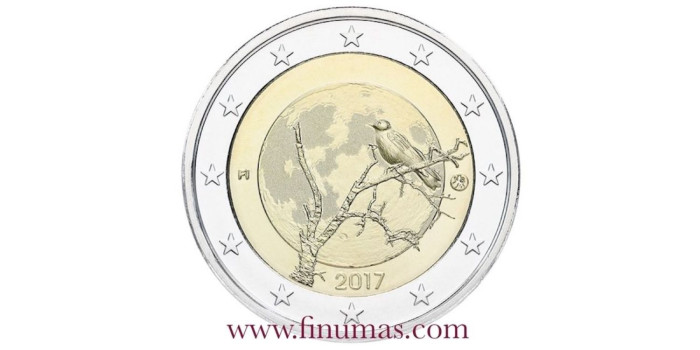 2 EUROS CONMEMORATIVOS FINLANDIA 2017 "Naturaleza Finlandesa"
