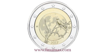2 EUROS CONMEMORATIVOS FINLANDIA 2017 "Naturaleza Finlandesa"