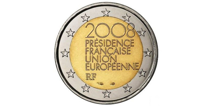 2 EUROS CONMEMORATIVOS FRANCIA 2008