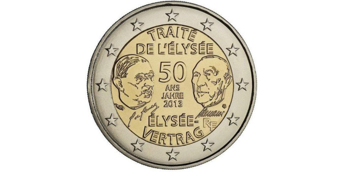 2 EUROS CONMEMORATIVOS FRANCIA 2013 "ELISEO"