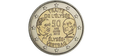 2 EUROS CONMEMORATIVOS FRANCIA 2013 "ELISEO"