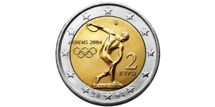 2 EUROS CONMEMORATIVOS GRECIA 2004
