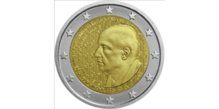 2 EUROS CONMEMORATIVOS GRECIA 2016 "DIMITRI MITROPOULOS"