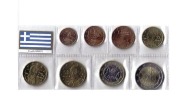 SERIE GRECIA 2008 8 VALORES