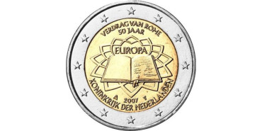2 EUROS CONMEMORATIVOS HOLANDA 2007 T.R.