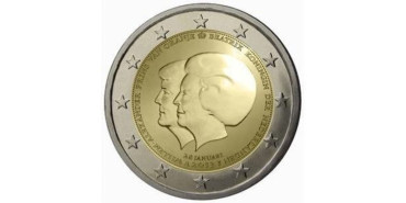 2 EUROS CONMEMORATIVOS HOLANDA 2013 "Reina Beatriz"