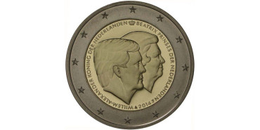 2 EUROS CONMEMORATIVOS HOLANDA 2014 " Beatriz"