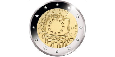 2 EUROS CONMEMORATIVOS HOLANDA 2015 " Bandera"